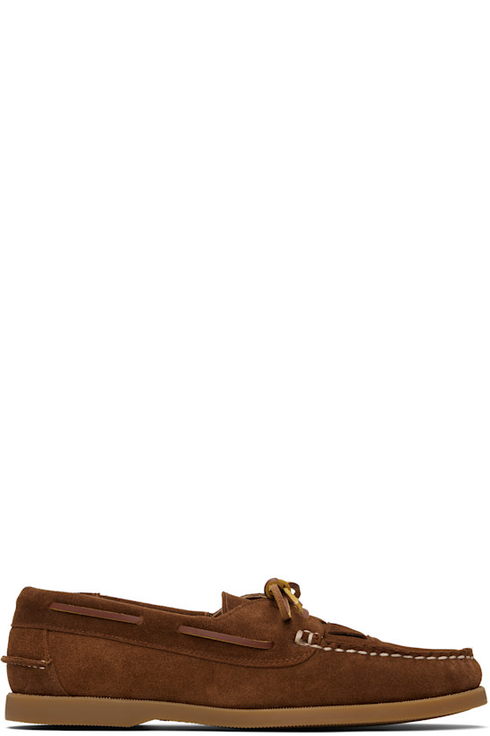 Tan Saler Nautic Suede Boat Shoes