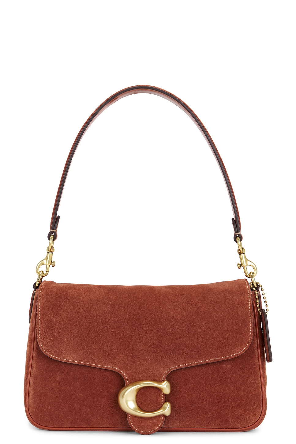 Coach Suede Soft Tabby Shoulder Bag in Clay