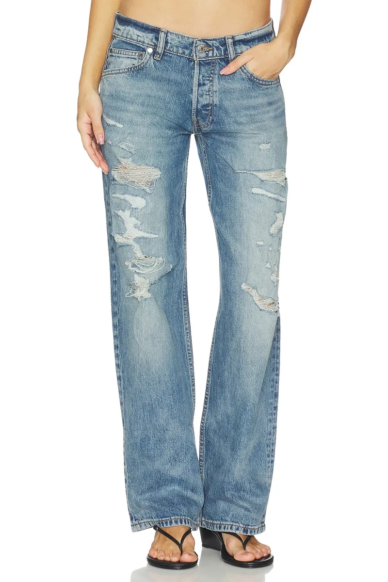 EB Denim Low Rise Baggy Jeans in Wylder