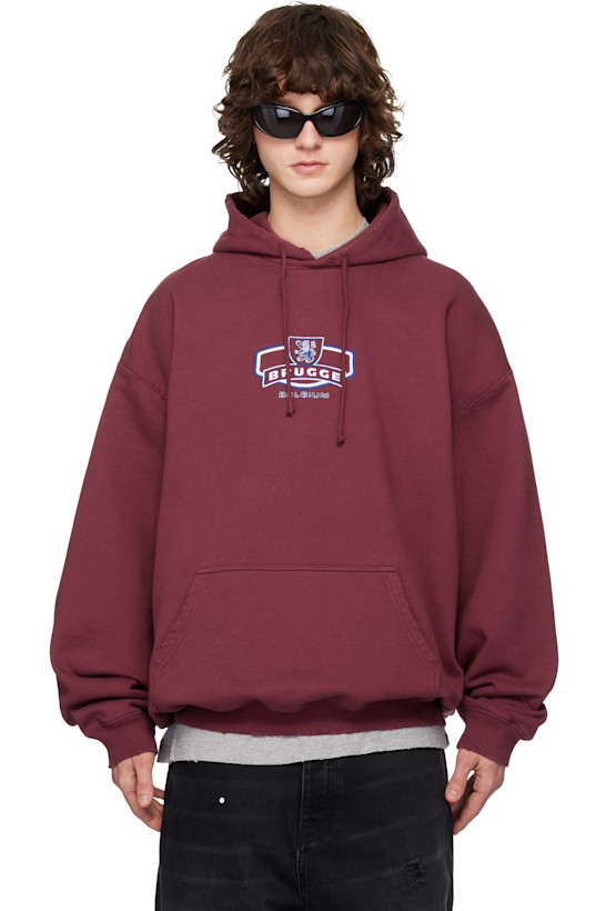 Red 'Brugge' Tourist Hoodie
