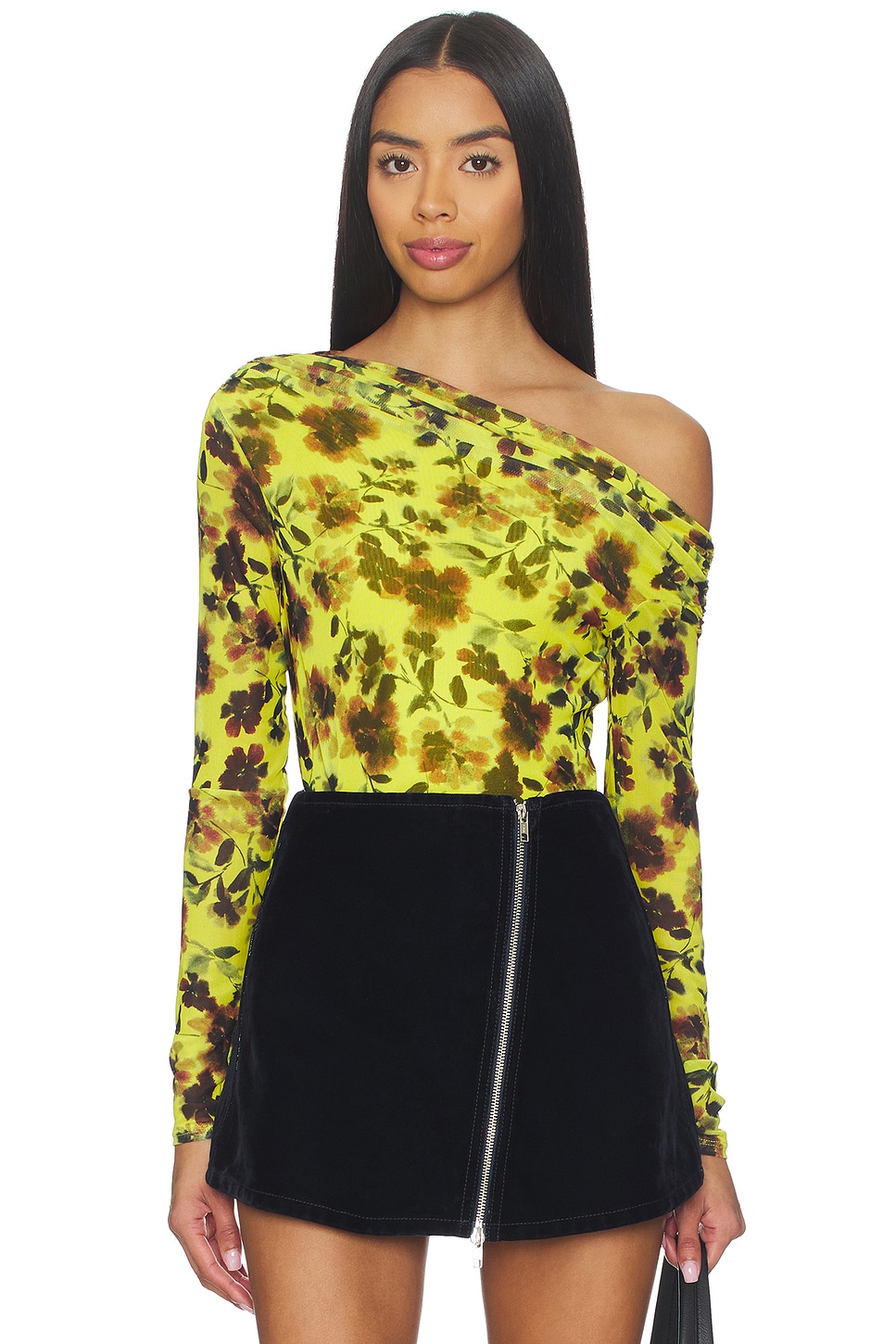 AFRM BARRY 上装 in Citron Haze Floral