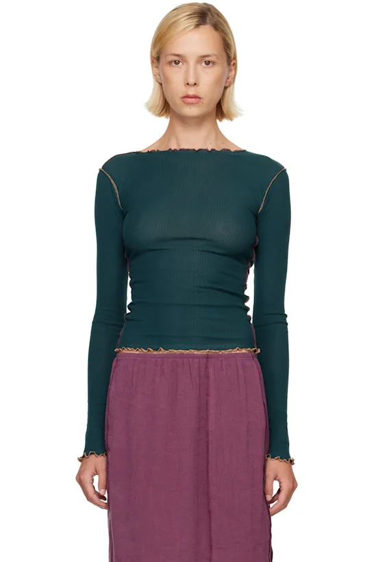 Green Vein Long Sleeve T-shirt