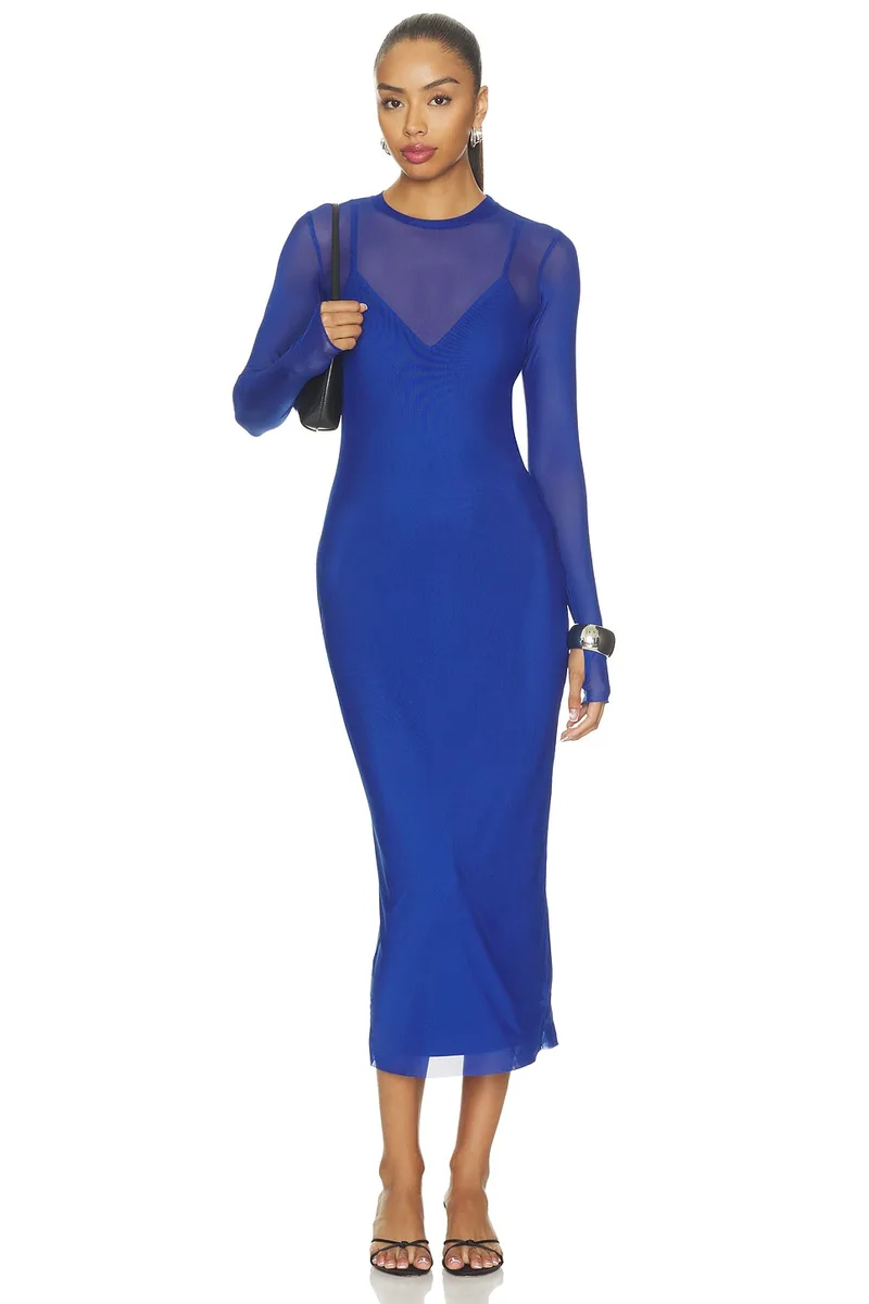AFRM Ashland Dress in Lapis