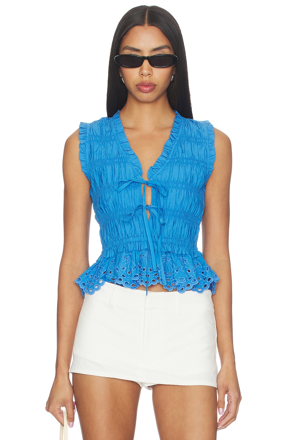 Rails Martine Top in Harbor Blue