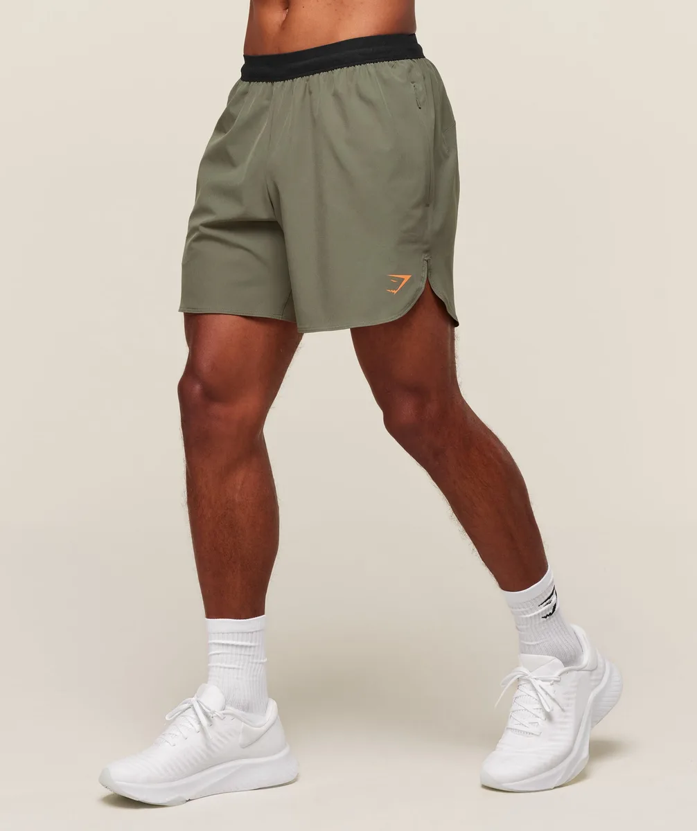 Gymshark Fit Repeat 6" Shorts - Base Green
