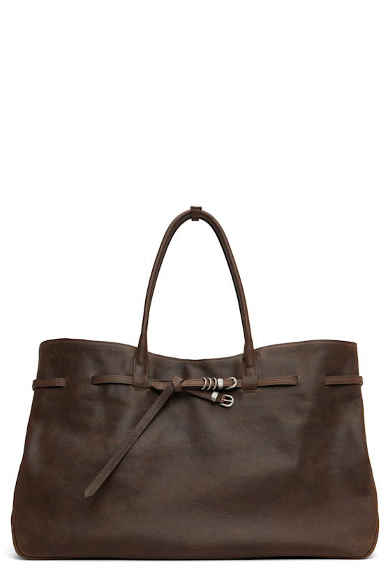 Brown Leather 'Grandma' Used XL Bag