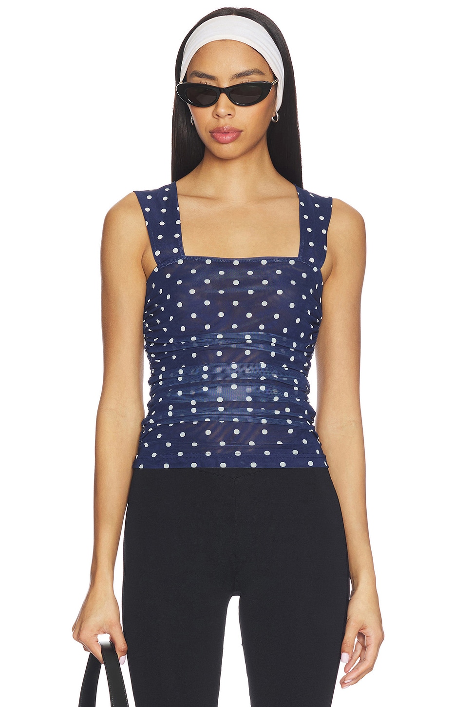 Steve Madden Rorry Knit Top in Sailor Blue