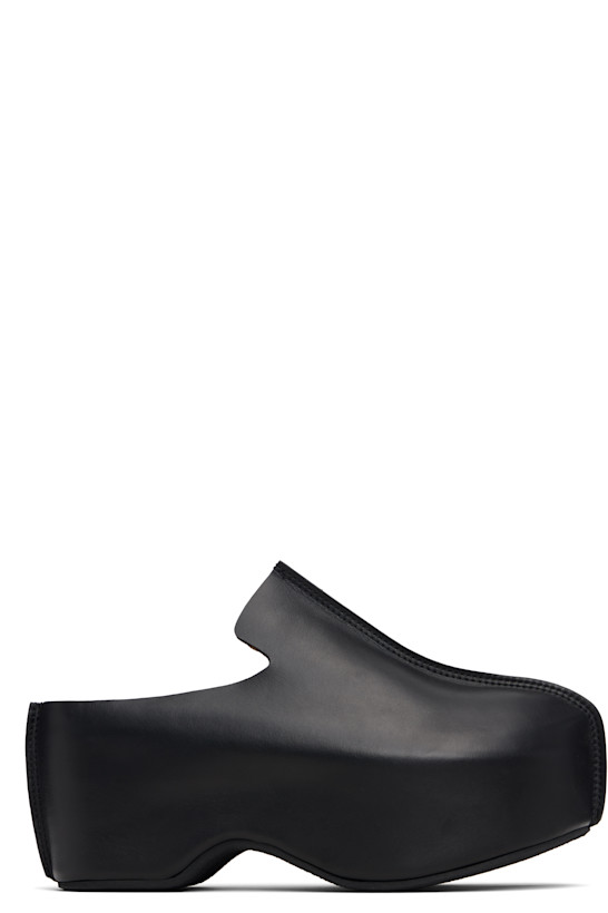 Black Platform Clogs