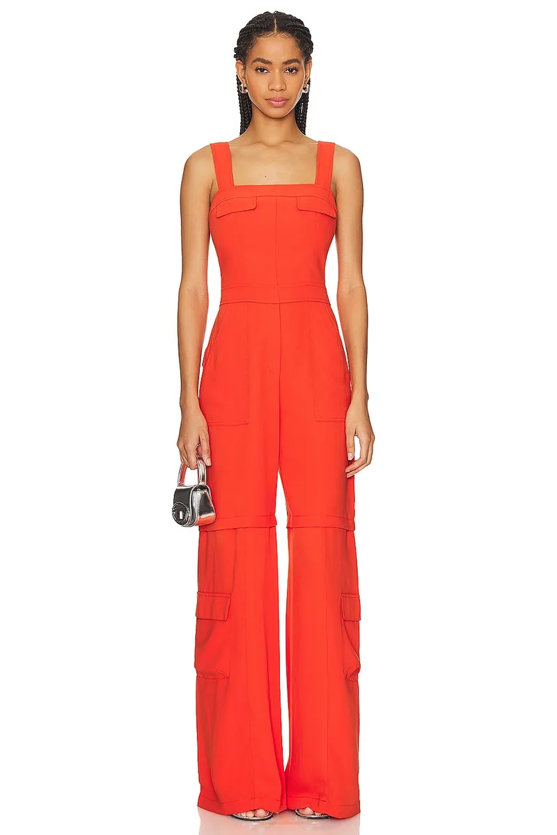 Amanda Uprichard Frida Jumpsuit in Mandarin