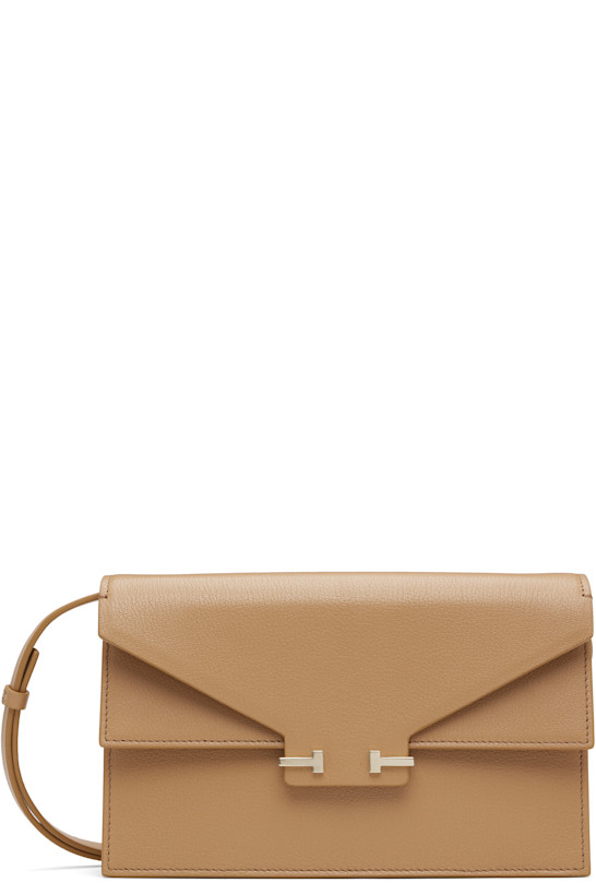 Beige Supple Grain Leather Aube Mini Bag