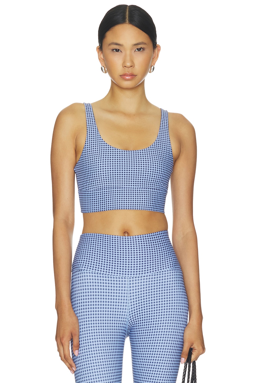 BEACH RIOT Leah Top in Blue Gingham