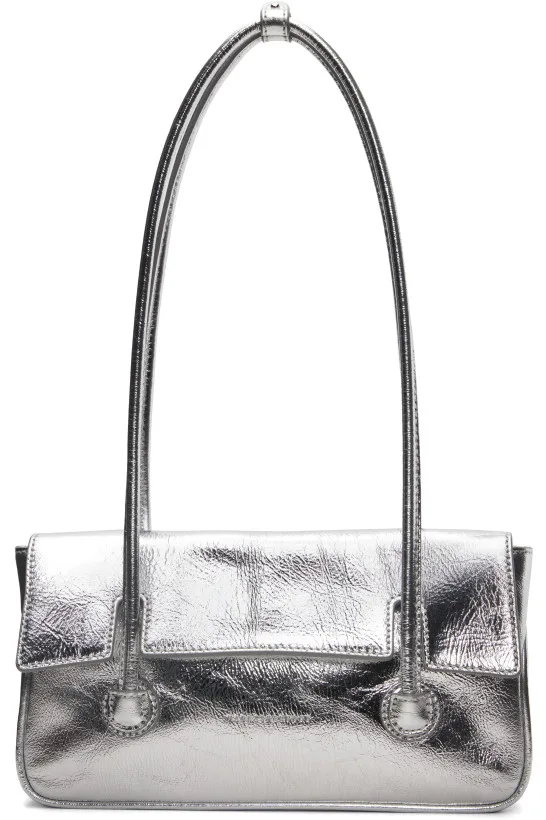 Silver Flap Small Bag