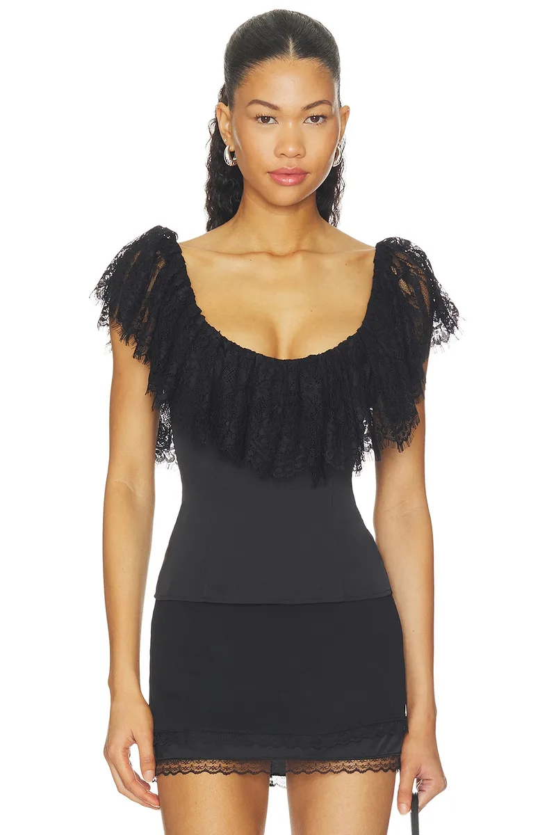 LPA Camille Top in Black