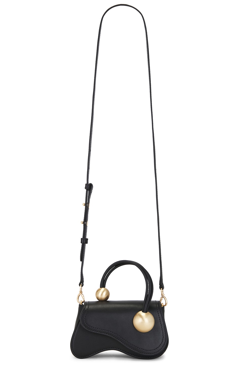 Cult Gaia Kazia Nano Crossbody Bag in Black
