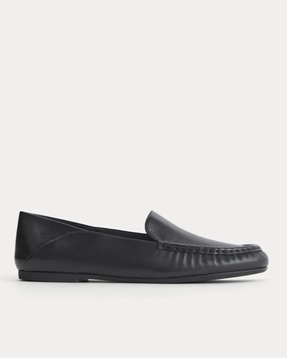 Leather Day Driver Loafer | Black