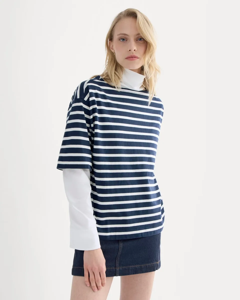Mariner Tee | Navy / Bone