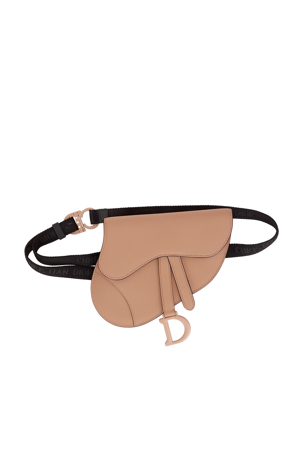 FWRD Renew Dior Saddle Belt Bag in Pink