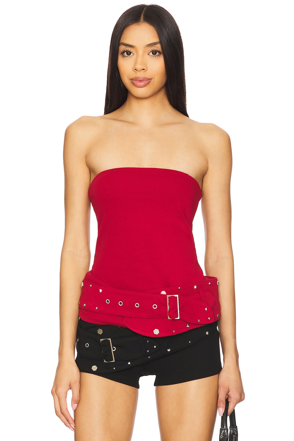 Zemeta My Belt Tube Top in Red
