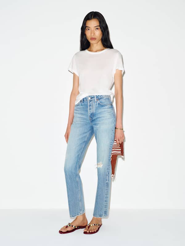Cynthia High Rise Straight Jeans