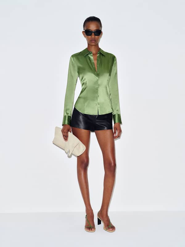 Raya Fitted Silk Shirt