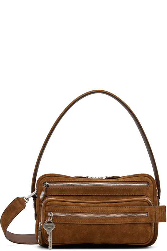 Acne Studios Brown Camero Party Suede Bag