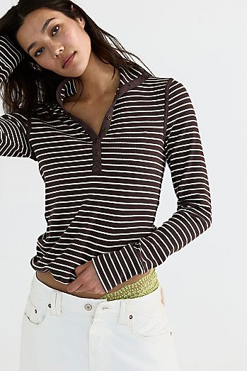 We The Free Lake Striped Henley