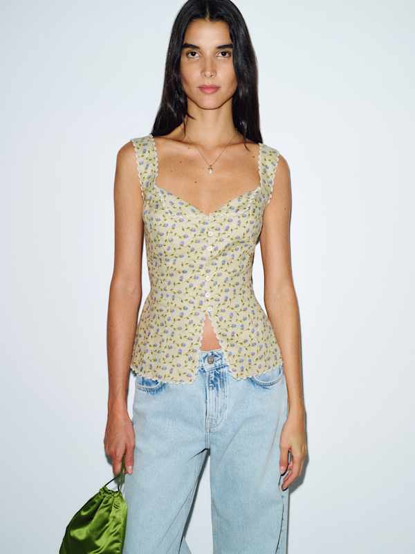 Viola Linen Top