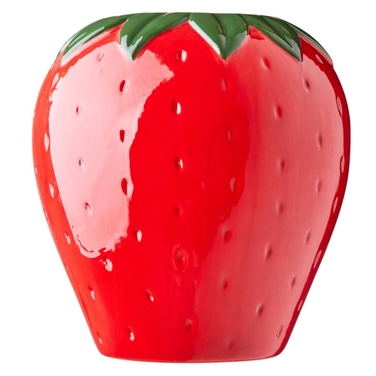 Mainstays Red Strawberry Ceramic Vase