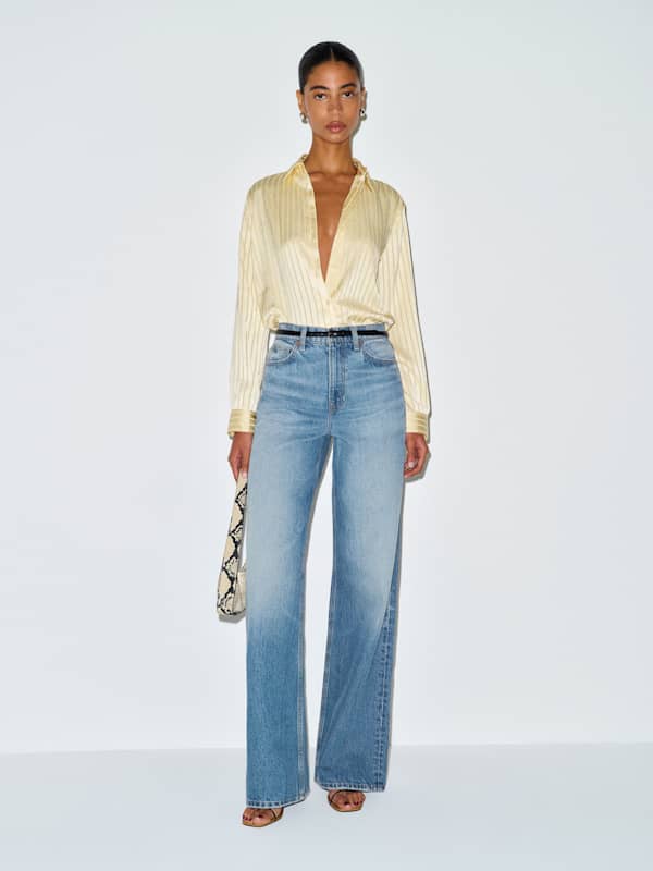 Cary High Rise Slouchy Wide Leg Jeans
