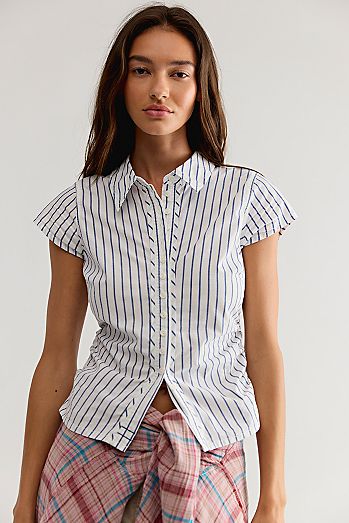 We The Free Maude Striped Tiny Top