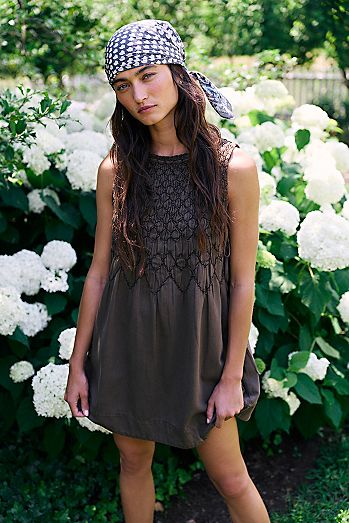 Maisie Smocked Denim Mini Dress