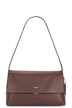 Coach Natural Grain Leather Chelsea Shoulder Bag 30