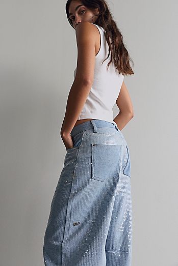 Ksubi Sequin Barrel Jeans