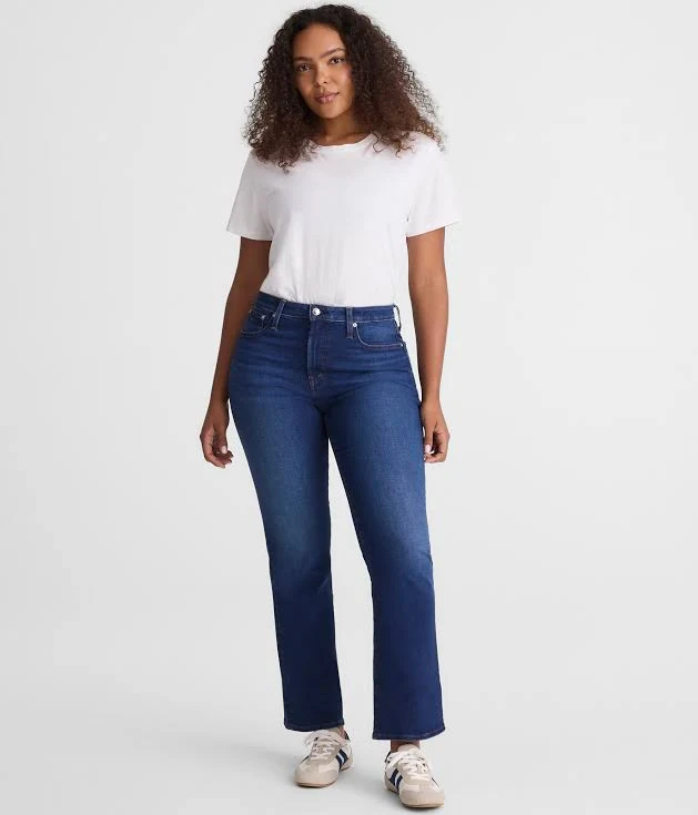 Madewell Women's Tall Curvy Flare Crop Jeans