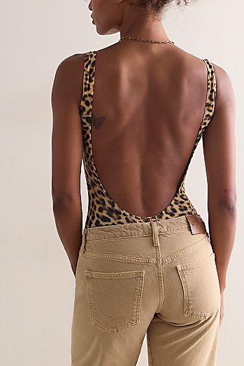 Norma Kamali Super Low Back Mio Bodysuit