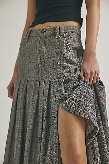 53rd Street Tailored Maxi Skirt