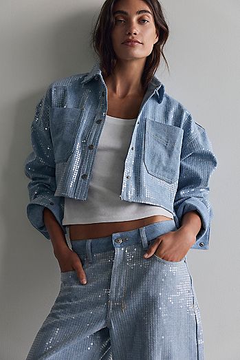 Ksubi Balter Sequin Button Down Shirt