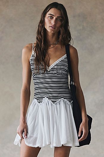 Twirly Girly Cotton Mini Dress