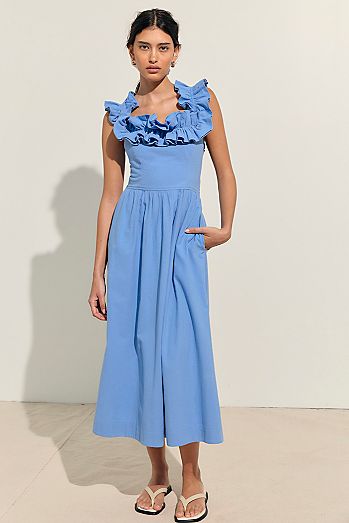 Ruffle It Up Midi Dress