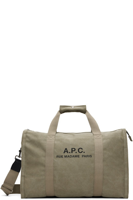 A.P.C. Khaki Recuperation Gym Bag