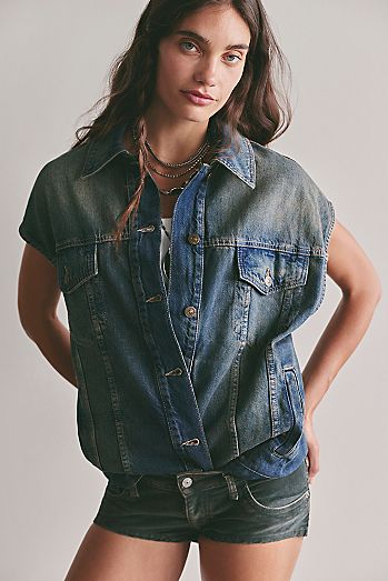 We The Free Goldie Denim Vest