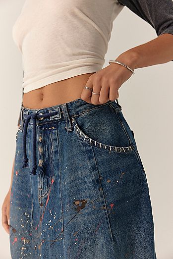 Tricia Fix Bittersweet Denim Maxi Skirt