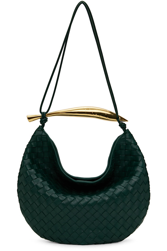 Bottega Veneta Green Medium Sardine Messenger Bag