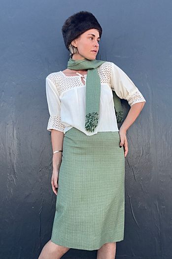 Vintage Skirt and Scarf Set Selected by Kikos Kloset