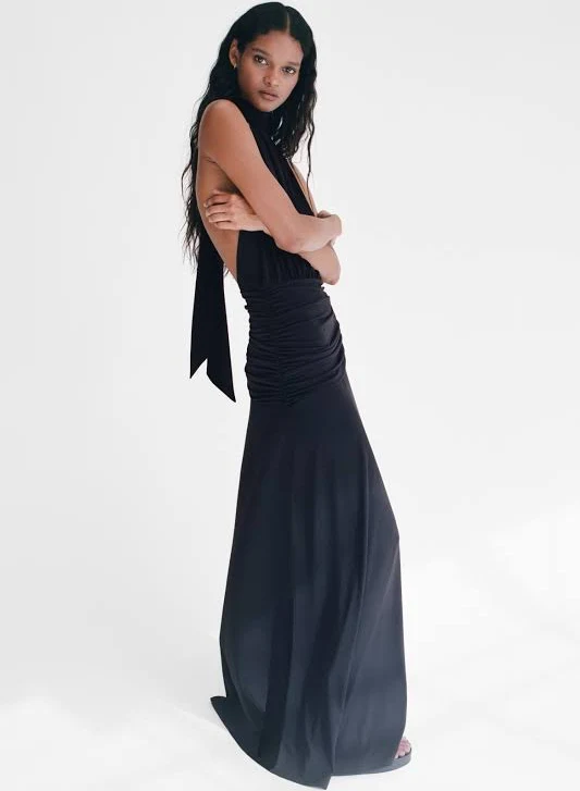 H&M Ladies Draped Halterneck Dress