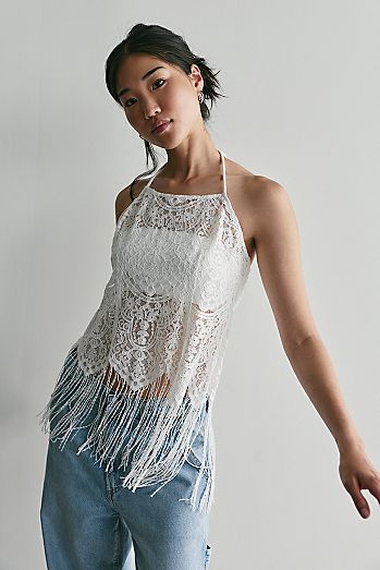 For Love & Lemons Siren Fringe Top