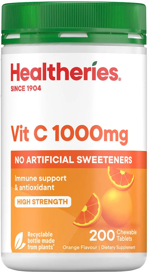 Healtheries Vit C 1000mg 100 Chewable Tablets