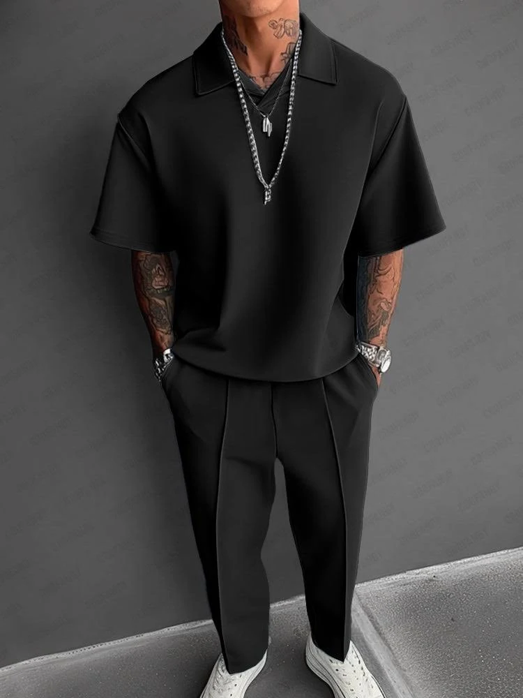 COOFANDY Men's Easy Summer Fashion 2-Piece Set