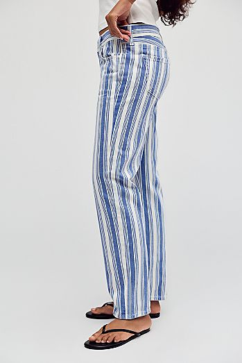 Citizens Of Humanity Anissa Striped Straight Leg Jeans