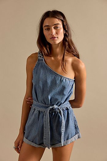 We The Free Topanga Denim Romper